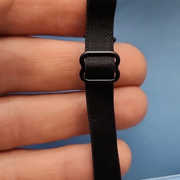 ⭐️2/ $30⭐️ Rose + Vine Blue Black Lace Underwire Bra Padded Cups Size 34D / 36C - Picture 9 of 10